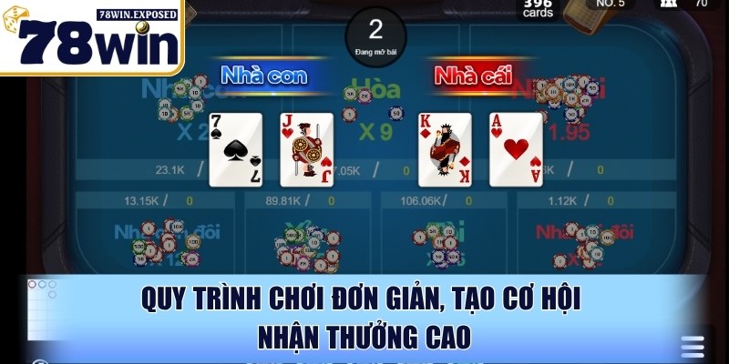 Cách chơi baccarat thắng 100 – Chiến lược từ cao thủ 78WIN 3 Quy trình chơi đơn giản, tạo cơ hội nhận thưởng cao