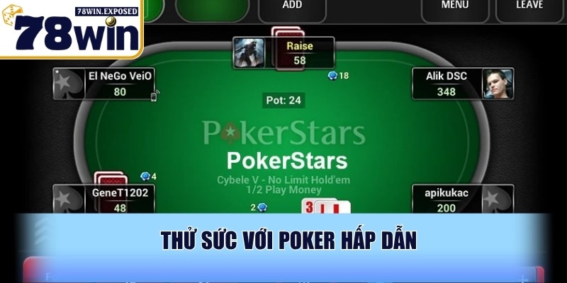Game bài 78WIN - Sân chơi đỉnh cao với đổi thưởng hấp dẫn 2 Thử sức với poker hấp dẫn