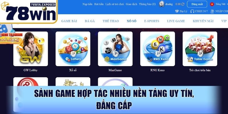 Xổ số 78WIN - Đa dạng thể loại, minh bạch kết quả mỗi ngày 3 Trò chơi mang đến trải nghiệm tiện ích, thú vị